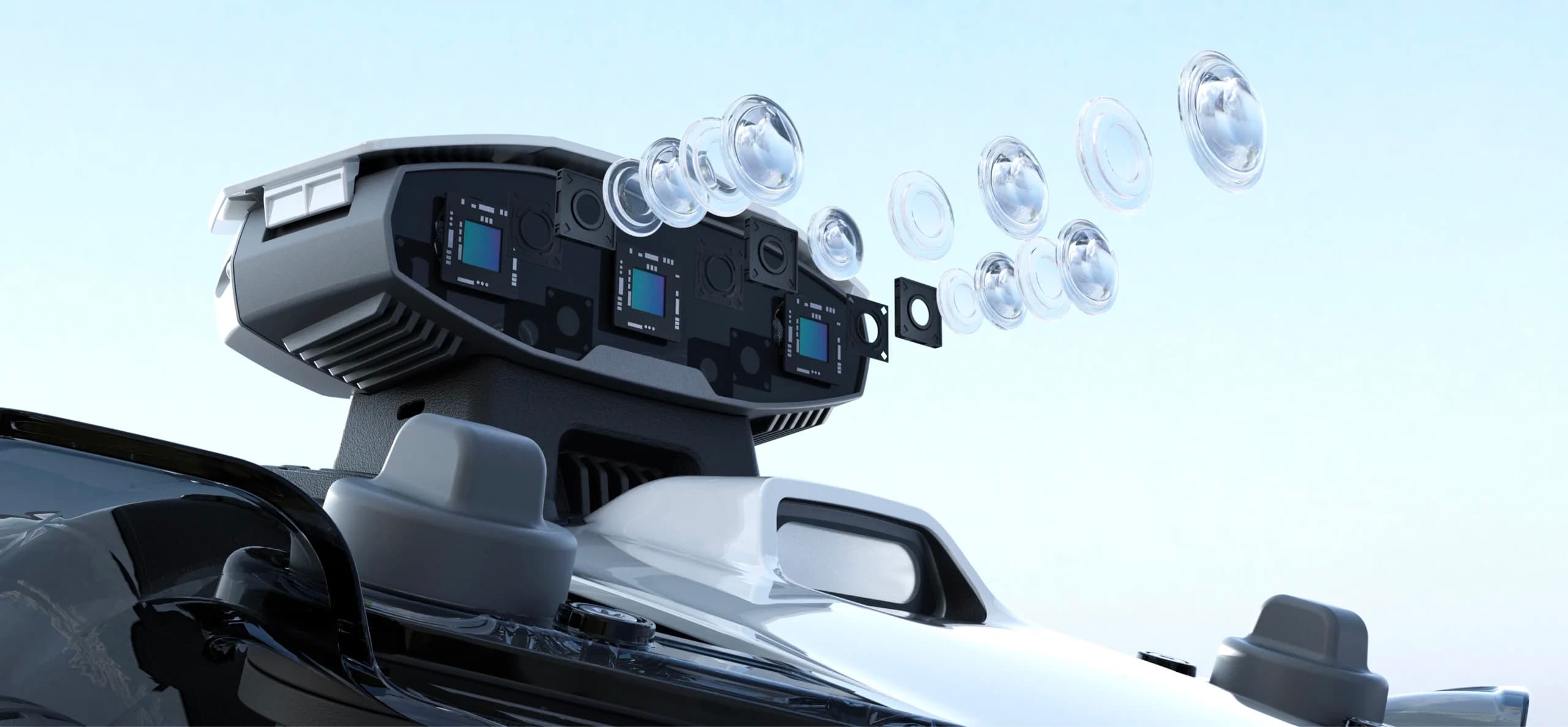 Tre kameror och en AI-hjärna med 10 biljoner operationer per sekund