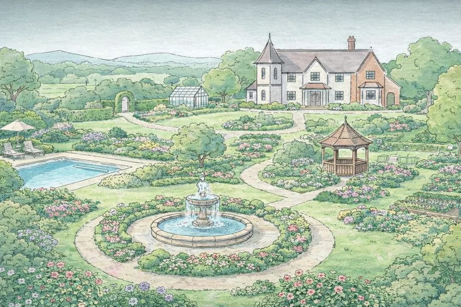 Komplex layout, många detaljer