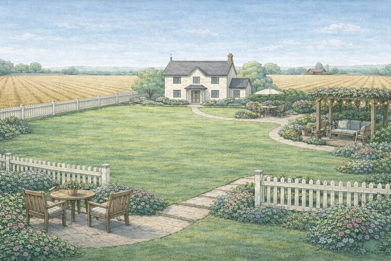 Tydliga avgränsningar: staket och häckar